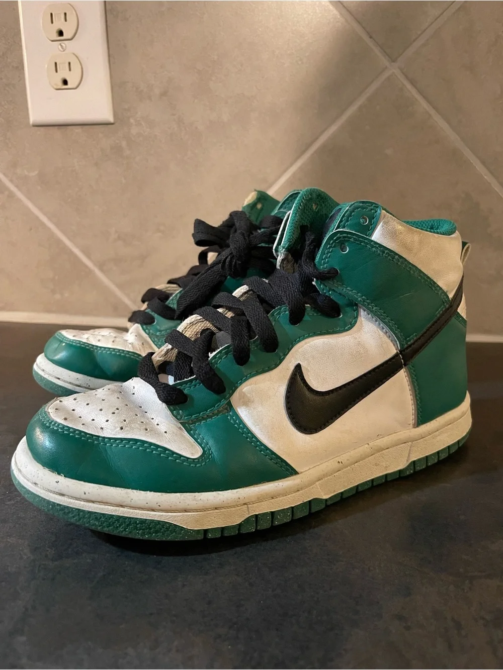 Nike Dunk High 'Celtics' Sneaker Shoes Kids